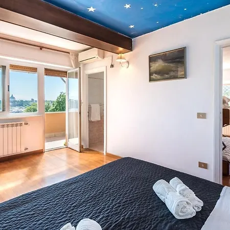 شقة Vatican-metro A Panoramic Penthouse With Jacuzzi روما